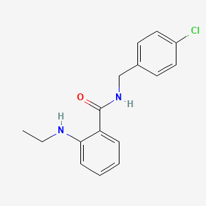 molecular formula C16H17ClN2O B13094320 N-(4-Chlorobenzyl)-2-(ethylamino)benzamide 