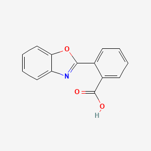 molecular formula C14H9NO3 B1309435 2-(1,3-苯并噁唑-2-基)苯甲酸 CAS No. 104286-03-5