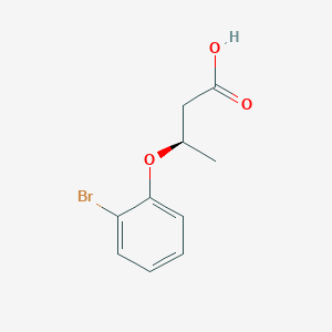 molecular formula C10H11BrO3 B13094360 (R)-3-(2-Bromophenoxy)butanoic acid 