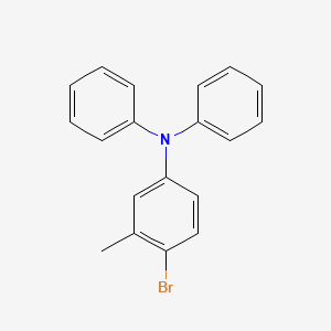 molecular formula C19H16BrN B13094424 4-Bromo-3-methyl-N,N-diphenylaniline 