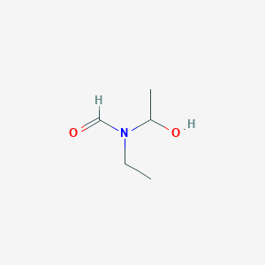 molecular formula C5H11NO2 B13094444 N-Ethyl-N-(1-hydroxyethyl)formamide 