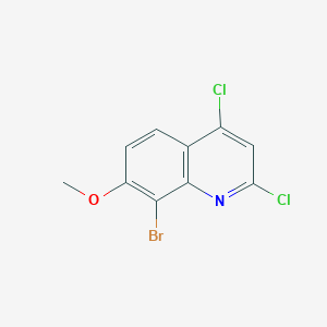 molecular formula C10H6BrCl2NO B13094454 8-Bromo-2,4-dichloro-7-methoxyquinoline CAS No. 1254256-54-6