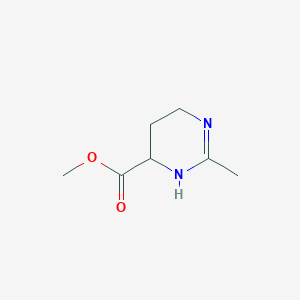 molecular formula C7H12N2O2 B13094460 Methyl 2-methyl-3,4,5,6-tetrahydropyrimidine-4-carboxylate CAS No. 226247-00-3