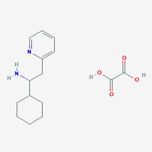 molecular formula C15H22N2O4 B13094510 1-Cyclohexyl-2-(pyridin-2-yl)ethanamine oxalate 