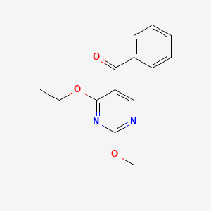 molecular formula C15H16N2O3 B13094515 (2,4-Diethoxypyrimidin-5-yl)(phenyl)methanone CAS No. 92580-28-4