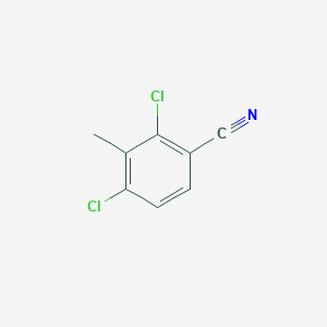 molecular formula C8H5Cl2N B13094544 2,4-Dichloro-3-methylbenzonitrile 