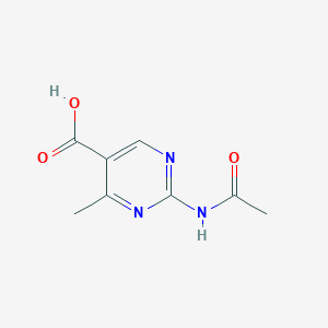 2-Acetamido-4-methylpyrimidine-5-carboxylic acid