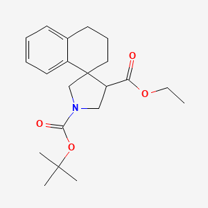 1'-Tert-butyl 4'-ethyl 3,4-dihydro-2H-spiro[naphthalene-1,3'-pyrrolidine]-1',4'-dicarboxylate