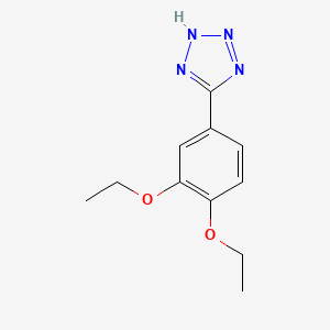 molecular formula C11H14N4O2 B13094612 5-(3,4-Diethoxyphenyl)-1H-tetrazole 