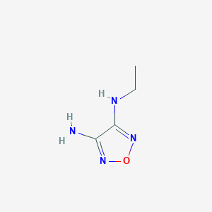 molecular formula C4H8N4O B130947 N-Ethyl-1,2,5-oxadiazole-3,4-diamine CAS No. 140706-49-6