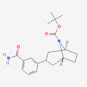 endo-tert-Butyl 3-(3-carbamoylphenyl)-8-azabicyclo[3.2.1]octane-8-carboxylate