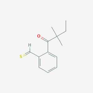 2-(2,2-Dimethylbutanoyl)thiobenzaldehyde