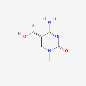 (5E)-6-amino-5-(hydroxymethylidene)-3-methyl-4H-pyrimidin-2-one