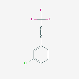 1-Chloro-3-(3,3,3-trifluoroprop-1-YN-1-YL)benzene