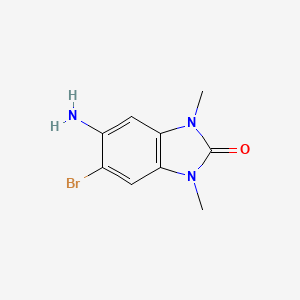 molecular formula C9H10BrN3O B1309481 5-氨基-6-溴-1,3-二甲基-1,3-二氢-2H-苯并咪唑-2-酮 CAS No. 24786-52-5