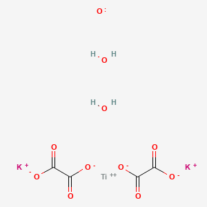 molecular formula C4H4K2O11Ti B13094828 Dipotassiumoxodioxalatotitanate(IV)dihydrate 