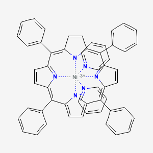 molecular formula C54H38N6Ni+ B13094854 Bis(pyridine)(tetraphenylporphyrinato)nickel(1+) 