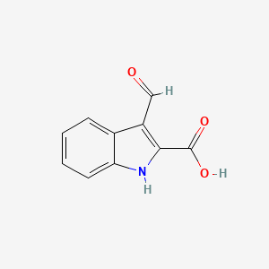 molecular formula C10H7NO3 B1309497 3-甲酰-1H-吲哚-2-羧酸 CAS No. 28737-34-0