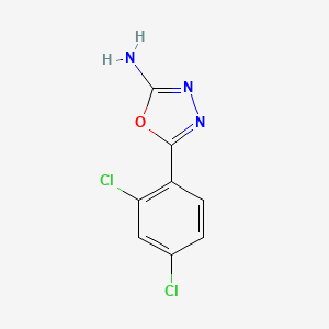 molecular formula C8H5Cl2N3O B1309512 5-(2,4-Dichlorophenyl)-1,3,4-oxadiazol-2-amine CAS No. 60160-13-6