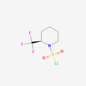 (2R)-2-(trifluoromethyl)piperidine-1-sulfonyl chloride