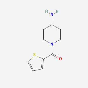 molecular formula C10H14N2OS B1309516 (4-Aminopiperidin-1-yl)(thiophen-2-yl)methanone CAS No. 886497-83-2