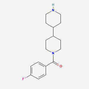 molecular formula C17H23FN2O B1309518 1-(4-氟苯甲酰)-4,4'-联哌啶 CAS No. 886506-15-6