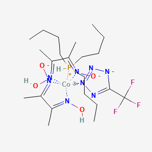 Bis(dimethylglyoximato)N-2(5-trifluoromethyltetrazolato)(tri-n-butylphosphine)cobalt(III)