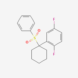 1,4-Difluoro-2-(1-(phenylsulfonyl)cyclohexyl)benzene