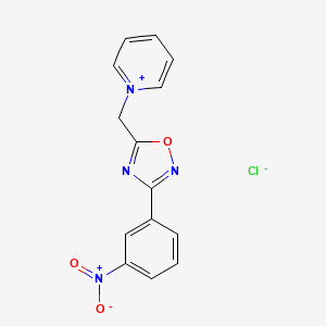 1-((3-(3-Nitrophenyl)-1,2,4-oxadiazol-5-yl)methyl)pyridin-1-ium chloride