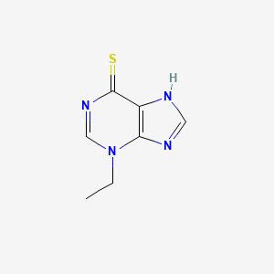 molecular formula C7H8N4S B13095237 3-Ethyl-3H-purine-6(7H)-thione 