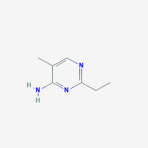 molecular formula C7H11N3 B13095239 2-Ethyl-5-methylpyrimidin-4-amine 