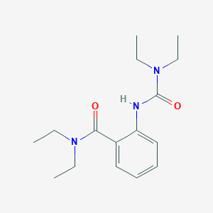 molecular formula C16H25N3O2 B1309524 2-{[(二乙氨基)羰基]氨基}-N,N-二乙基苯甲酰胺 CAS No. 78554-91-3