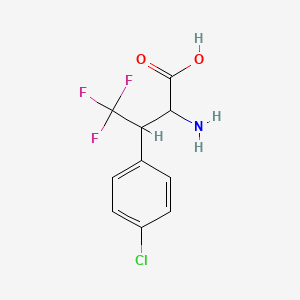 2-Amino-3-(4-chlorophenyl)-4,4,4-trifluorobutanoic acid