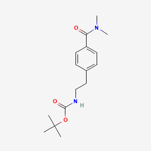 molecular formula C16H24N2O3 B13095255 tert-Butyl 4-(dimethylcarbamoyl)phenethylcarbamate 