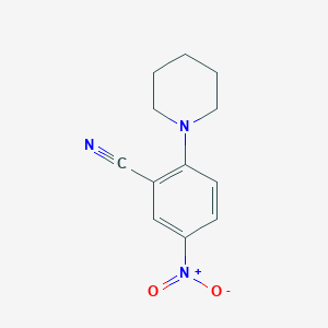 molecular formula C12H13N3O2 B1309531 5-Nitro-2-(piperidin-1-yl)benzonitrile CAS No. 32188-75-3