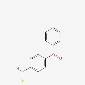 4-(4-Tert-butylbenzoyl)thiobenzaldehyde