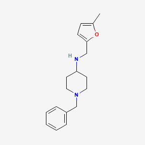 1-benzyl-N-[(5-methyl-2-furyl)methyl]piperidin-4-amine