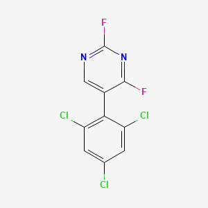 2,4-Difluoro-5-(2,4,6-trichlorophenyl)pyrimidine