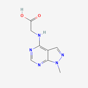 molecular formula C8H9N5O2 B1309544 (1-Methyl-1H-pyrazolo[3,4-d]pyrimidin-4-ylamino)-acetic acid CAS No. 902034-31-5