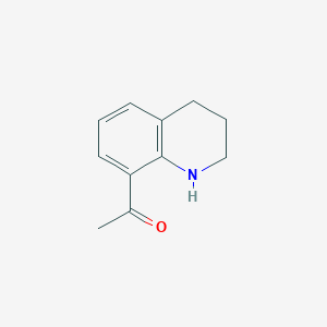 molecular formula C11H13NO B1309555 1-(1,2,3,4-Tetrahydroquinolin-8-yl)ethanone CAS No. 890093-80-8