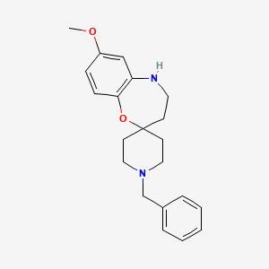 1'-Benzyl-7-methoxy-4,5-dihydro-3H-spiro[benzo[B][1,4]oxazepine-2,4'-piperidine]