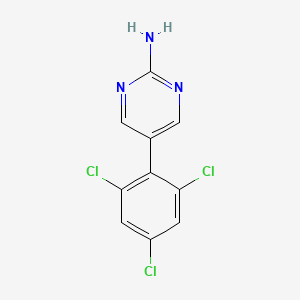 5-(2,4,6-Trichlorophenyl)pyrimidin-2-amine