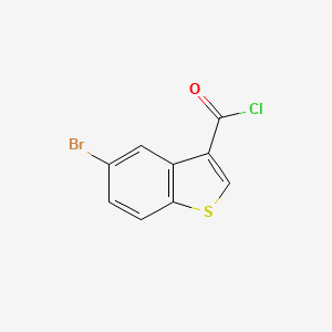 molecular formula C9H4BrClOS B1309579 5-Bromobenzo[b]thiophene-3-carbonyl chloride CAS No. 850374-99-1