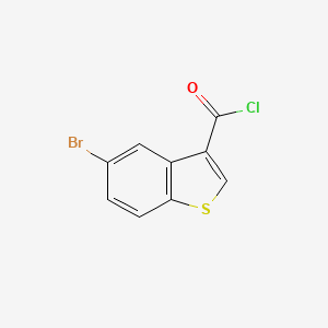 molecular formula C9H4BrClOS B1309579 Chlorure de 5-bromobenzo[b]thiophène-3-carbonyle CAS No. 850374-99-1