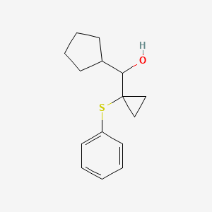 Cyclopentyl(1-(phenylthio)cyclopropyl)methanol