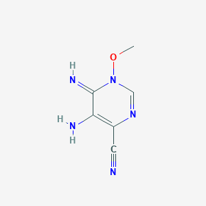 5-Amino-6-imino-1-methoxy-1,6-dihydropyrimidine-4-carbonitrile