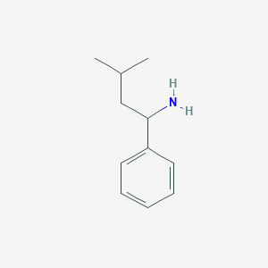 B1309586 3-Methyl-1-phenylbutan-1-amine CAS No. 42290-97-1