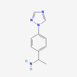 1-(4-(1H-1,2,4-Triazol-1-yl)phenyl)ethanamine