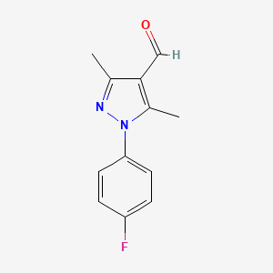 1-(4-fluorophenyl)-3,5-dimethyl-1H-pyrazole-4-carbaldehyde