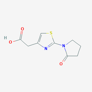 B1309625 [2-(2-Oxo-pyrrolidin-1-yl)-thiazol-4-yl]-acetic acid CAS No. 848658-78-6